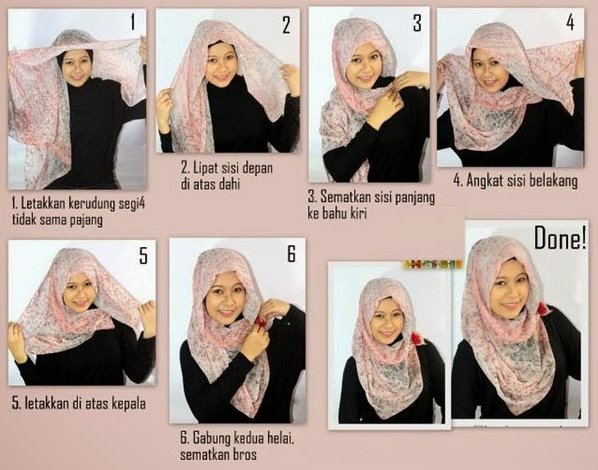 12 Tutorial Hijab Pashmina Wajah Bulat untuk Pesta Kreasi Modern yang Elegan