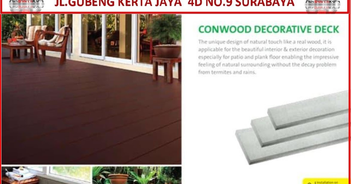 Conwood Deck Flooring 4 6 8 Lantai  