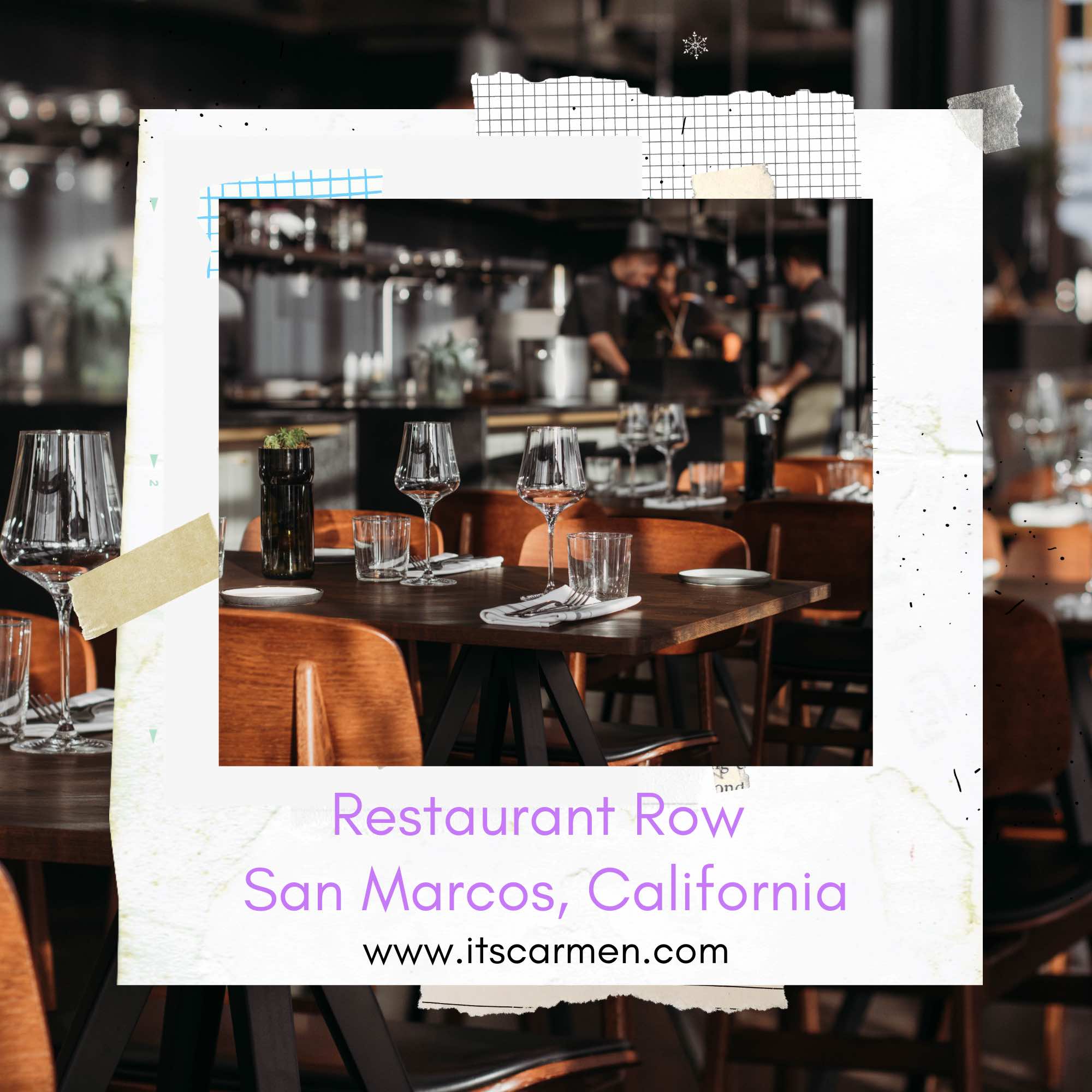 Restaurant Row San Marcos, California