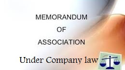 Memorandum of association of a company