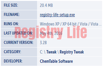 Registry Life Download