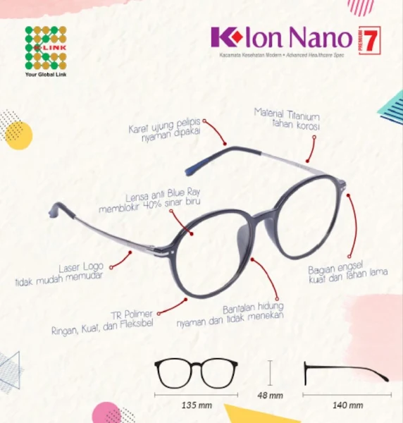 kacamata terapi k ion nano premium 7