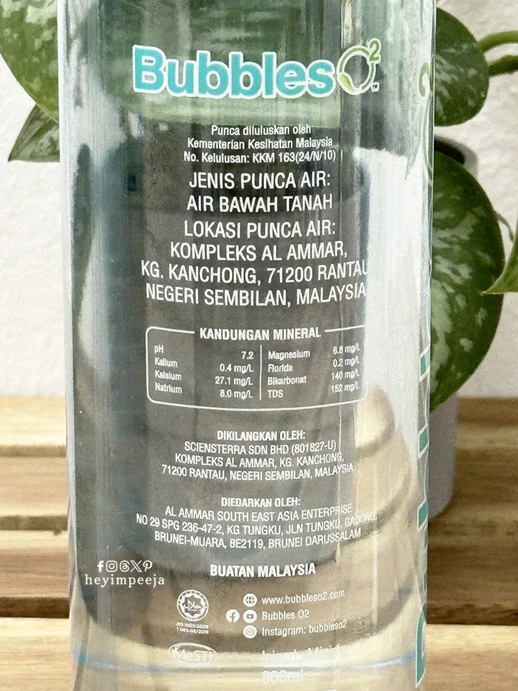 Air Mineral Bubbles O²