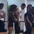 Annie's priceless reaction as hubby, 2face Idibia, pays her a surprise visit on set (Video)