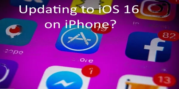 Updating to iOS 16 on iPhone