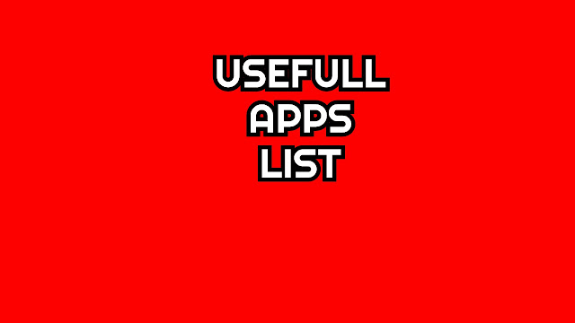 USEFUL APPS LIST LATEST USEFUL APPS FINDER