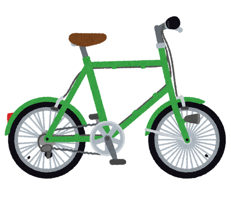 無料イラスト かわいいフリー素材集 小径車のイラスト 自転車