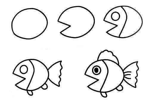 Learn to draw fish for kids