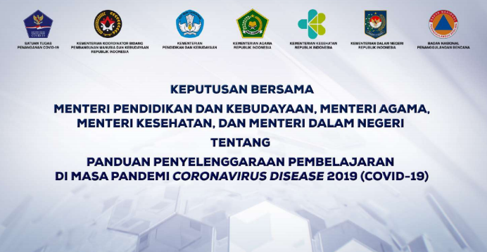 SKB 4 Menteri tentang Panduan Penyelenggaraan Pembelajaran Di Masa Pandemi Covid-19