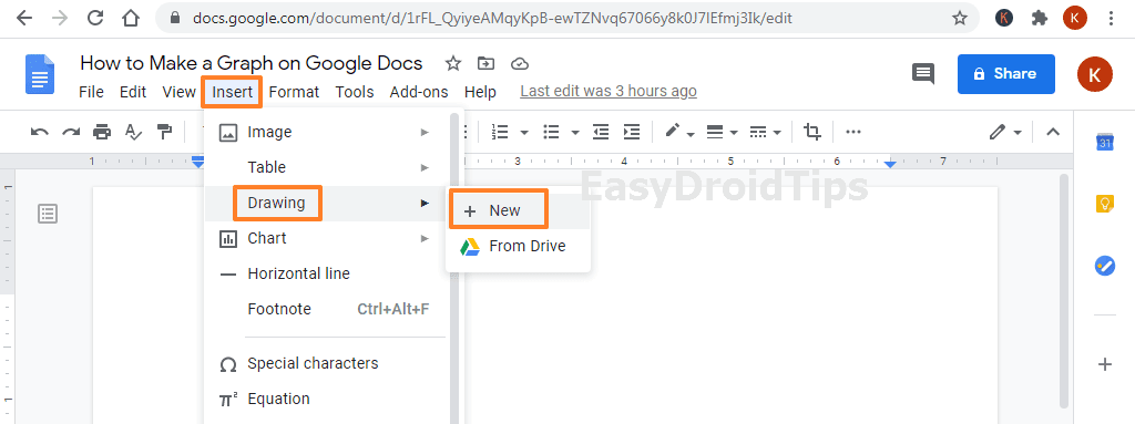 how to insert text box in Google Docs