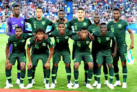 SELECCIÓN DE NIGERIA - Temporada 2017-18 - Francis Uzoho, William Troost-Ekong, Wilfred Ndidi, Leon Balogun, Victor Moses y John Obi Mikel; Brian Idowu, Alex Iwobi, Odion Ighalo, Shehu Abdullahi y Oghenekaro Etebo. SELECCIÓN DE CROACIA 2 (Etebo p.p., Modric) SELECCIÓN DE NIGERIA 0. 16/06/2018. Copa Mundial de la FIFA Rusia 2018, fase de grupos, Grupo D, 1ª jornada. Kaliningrado, Rusia, Kaliningrad Stadium.