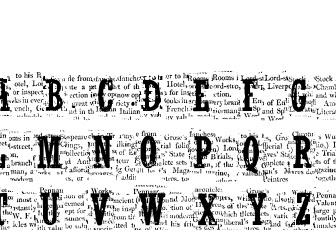 200以上 old newspaper letters font 335229
