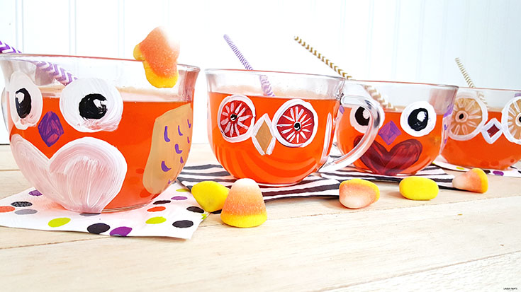 You can craft a set of customized owl cups quickly and have a hoot of a time making them!