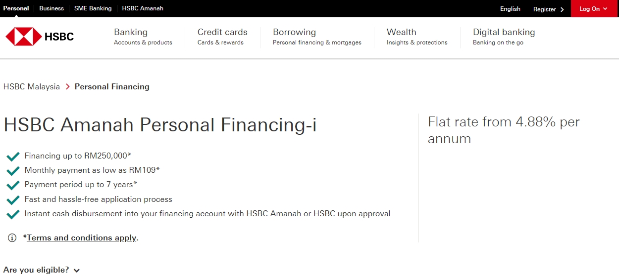 H HSBC Personal Loan Malaysia 2024