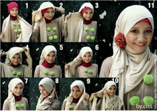 Tutorial Cara Memakai Hijab  newhairstylesformen2014.com
