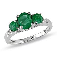 Nhẫn đá Emerald