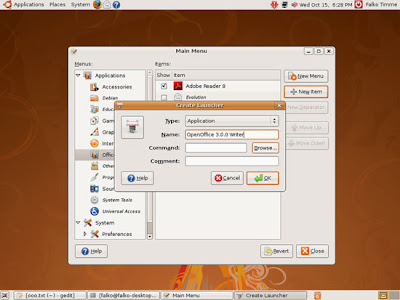 Open Office Ubuntu 7