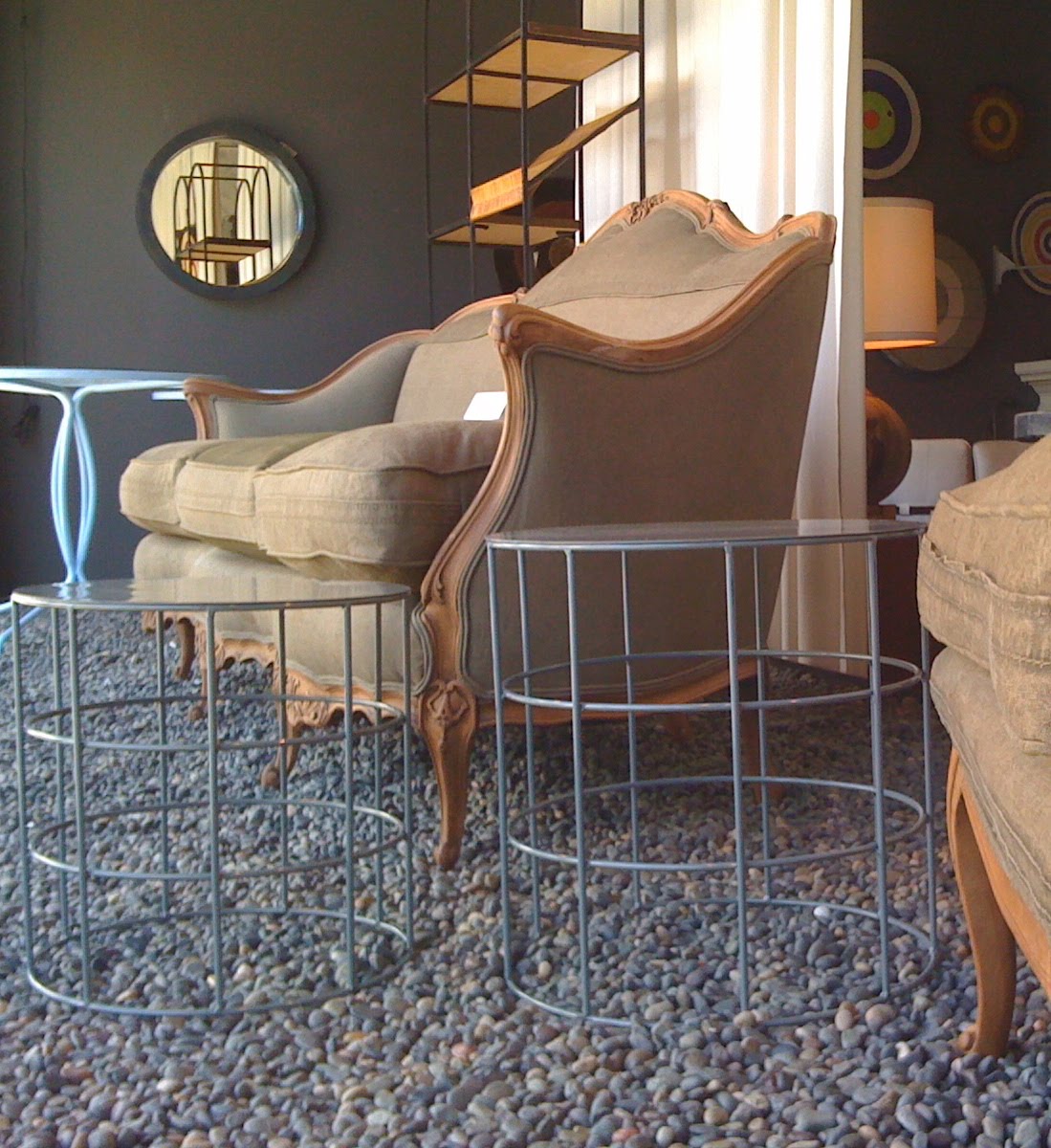 Atelier occasional tables in grey