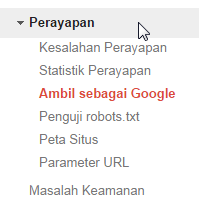 Indeks Artikel Cepat Menggunakan Google Webmaster Tools