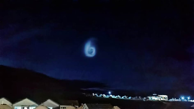 There's definitely a UFO inside of the UFO spiral as seen in the photo.
