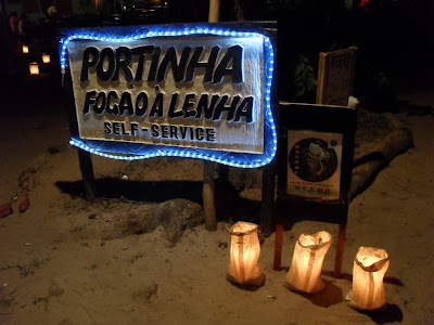 DIY luminária de saco em Trancoso Bahia