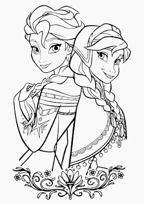 Desenhos do Frozen para Colorir e Imprimir