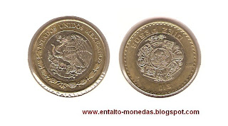 10 pesos mexico 2005