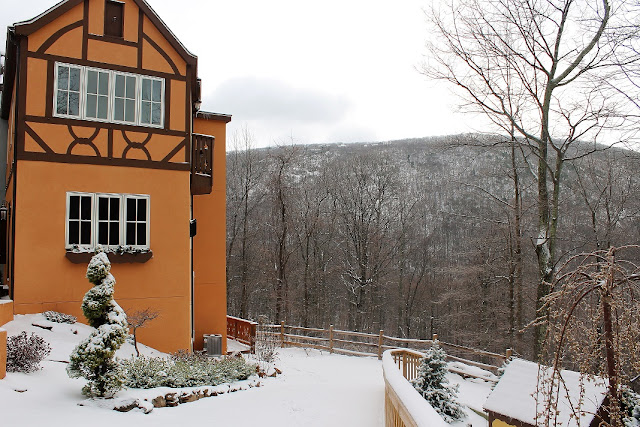 mountain views with snow