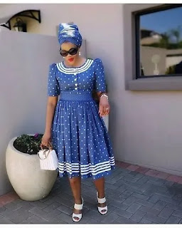 shweshwe dresses for makoti 2021