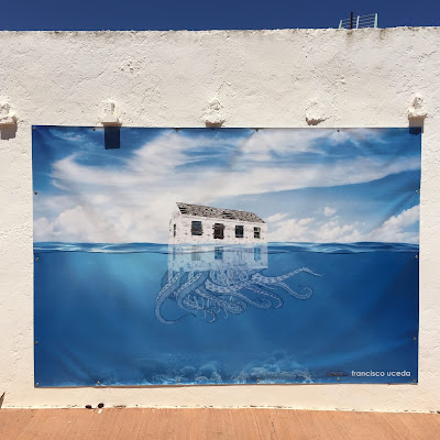 Art on display in Rodalquilar village