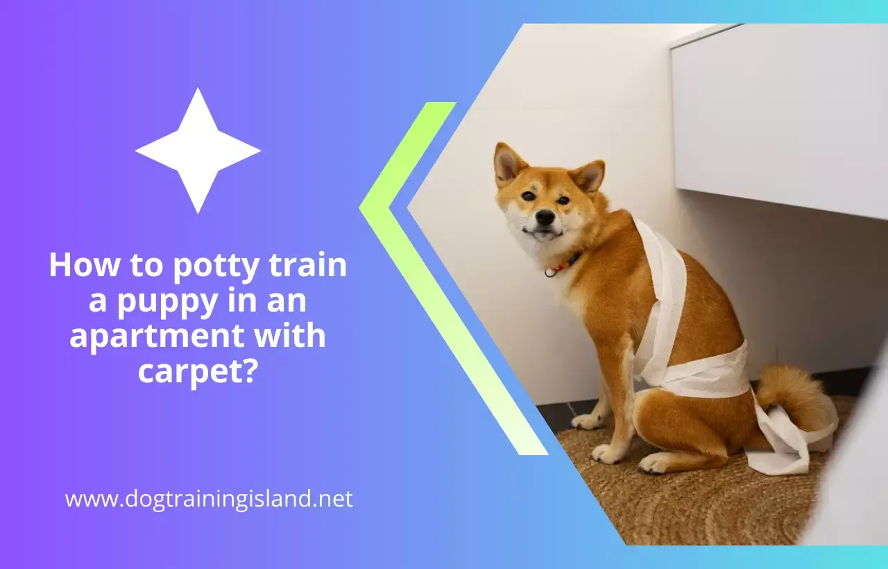 How to potty train a puppy in an apartment with carpet