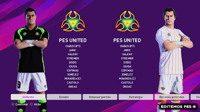 eFootball PES 2020 PS4 Option File PES United by EditemosPES