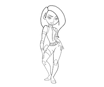 #1 Kim Possible Coloring Page