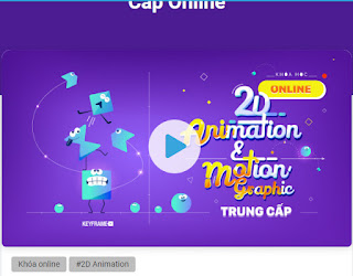 2D Animation & Motion Graphic Trung Cấp Online Của Keyframe