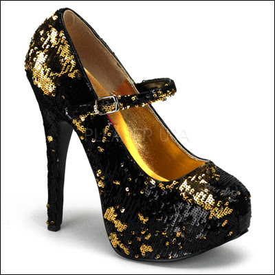 Girls  Sequin Shoes on Pinup Pumps   Gorgeous Sequin High Heels From Bordello Shoes