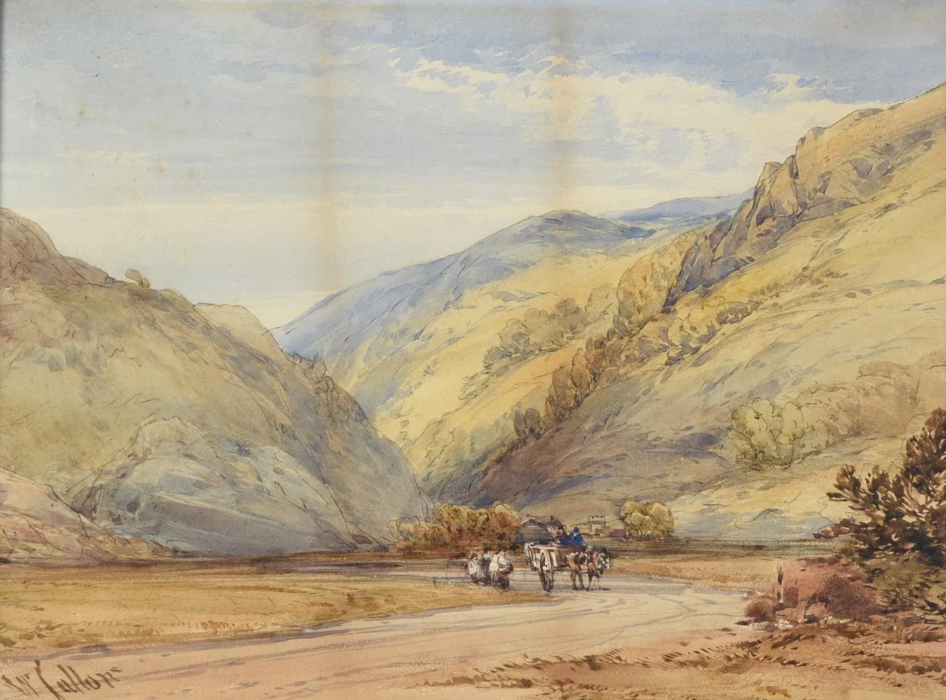 William-Callow-Travellers-in-a-mountainous