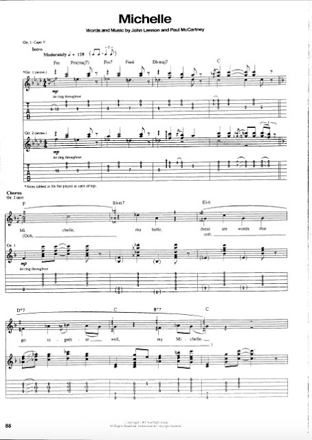 The Beatles - Michelle partitura