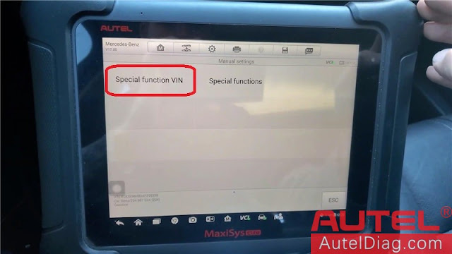 Autel Maxisys Elite ESP / ABS Module Coding On  Benz GLK350 05