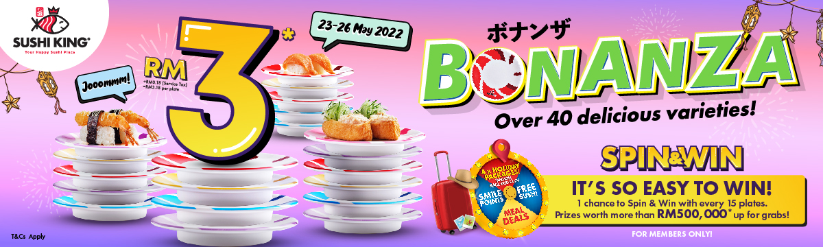 Sushi King bonanza 2022