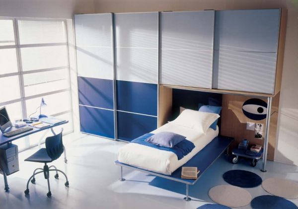 Desain Kamar Tidur Minimalis Warna Biru Penuh Kreasi dan Inspirasi