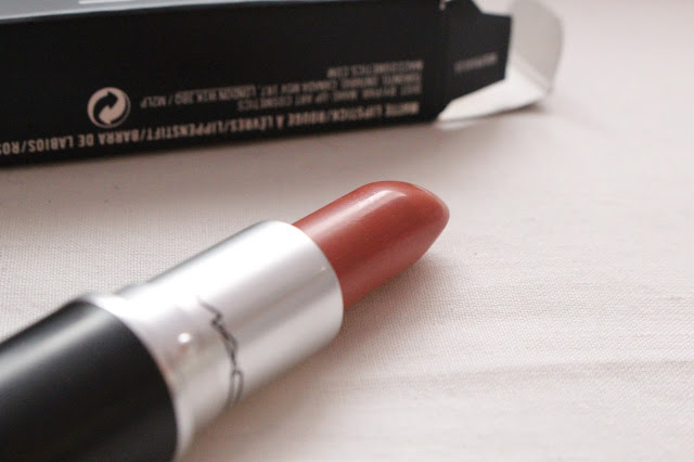 MAC Lipstick velvet teddy review 