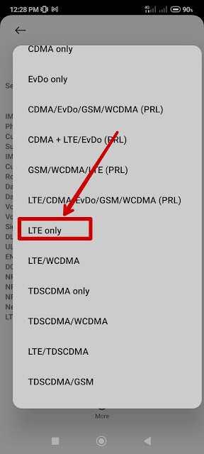 Cara mengunci (me-lock) jaringan internet 4G pada ponsel xiaomi