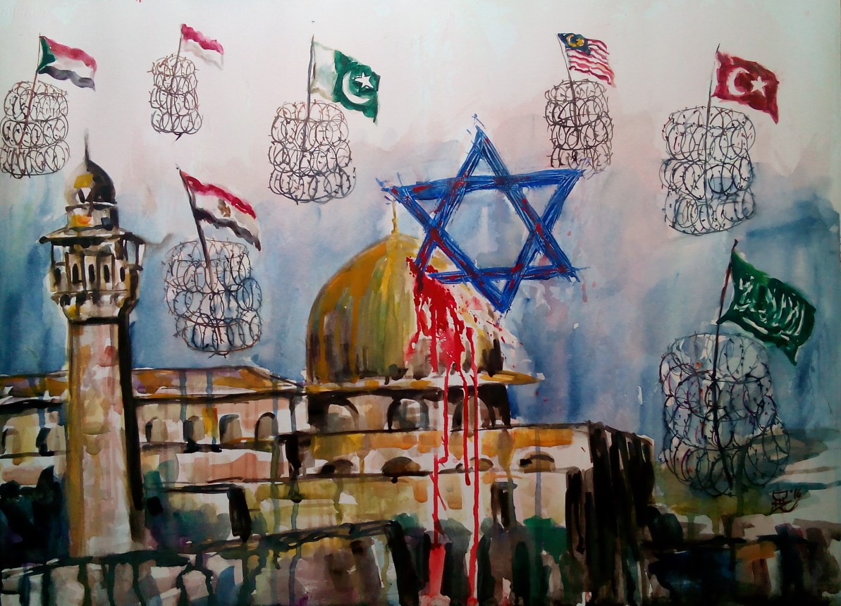 Ini Ekspresi  Seniman Atas blokade Al Aqsa membuat terharu 