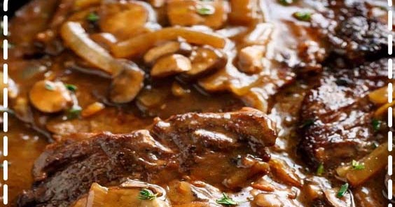 Ribeye Steaks With Mushroom Gravy - Dissert Recipes Brenda