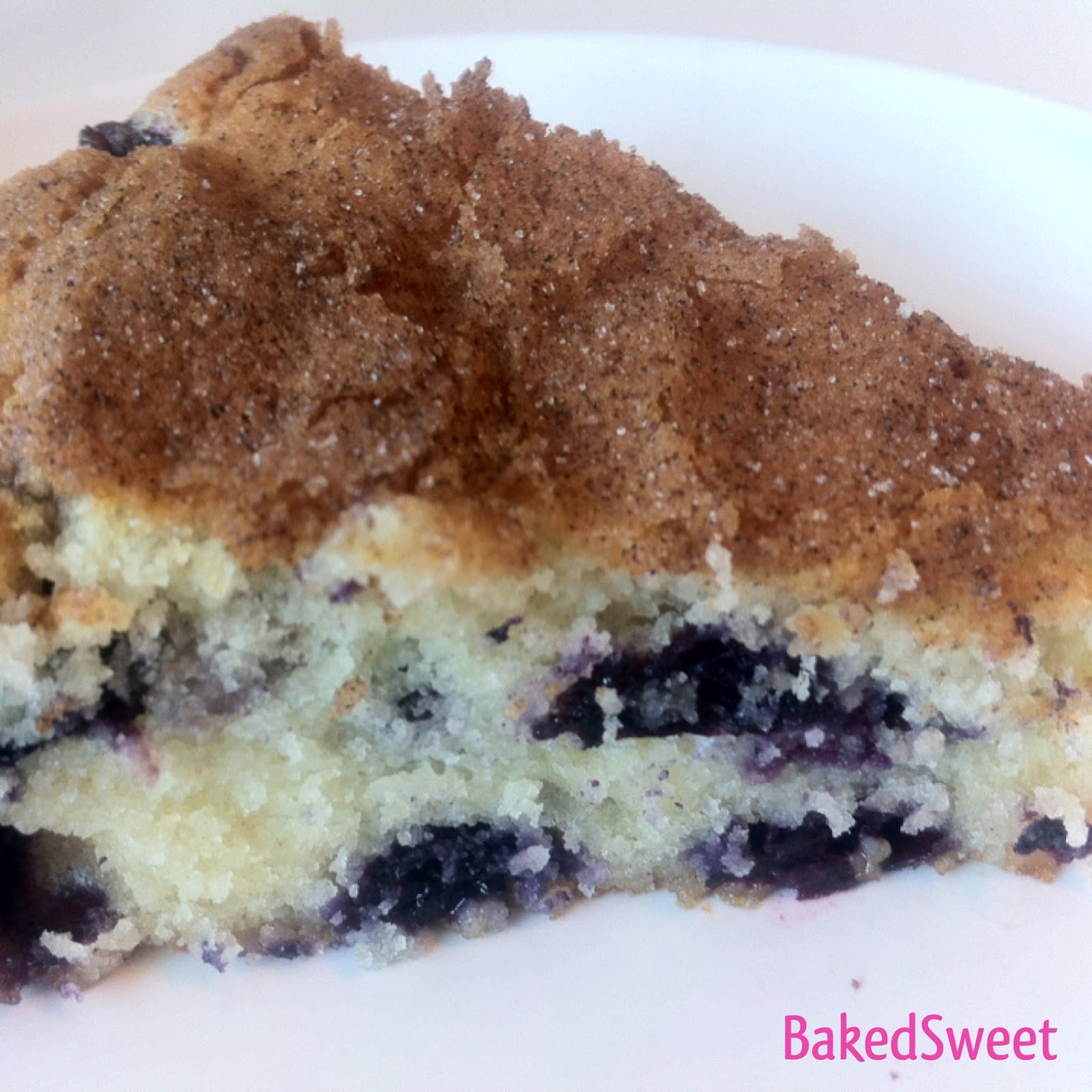 Blueberry Cream Cheese Coffee Cake Slice