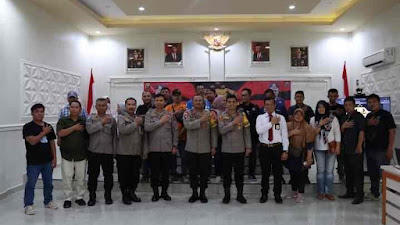 Konferensi Pers Akhir Tahun, Inilah Capaian Kinerja Polres Lahat Selama Tahun 2022