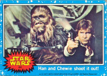 Han and Chewie shoot it out