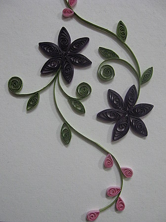 Quilled-flowers-curls