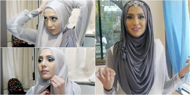 Tutorial Hijab Pretty Party Just 3 steps  Fashion Hijabers