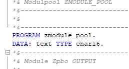 SAP : Dynamic Text for Text field in Module Pool. 